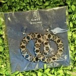 圓形織紋耳飾(簍空中)