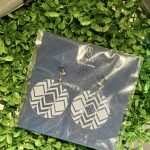 圓形織紋耳飾(中小)